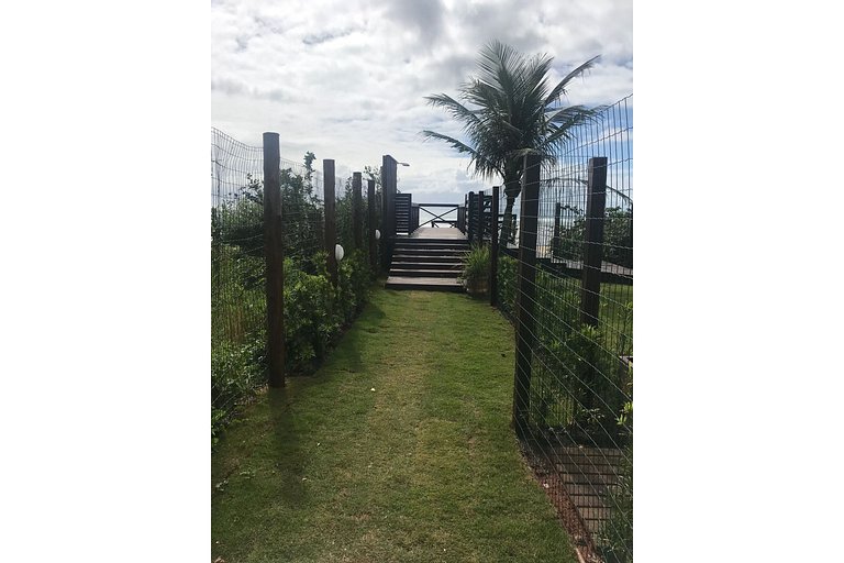 Natureza e pé na Areia