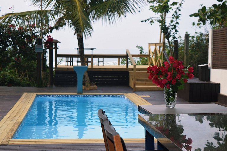Fantástico frente mar - Piscina aquecida para 14 pessoas-pé